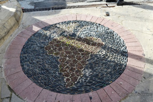 Grapes floor mosaic in Pissouri